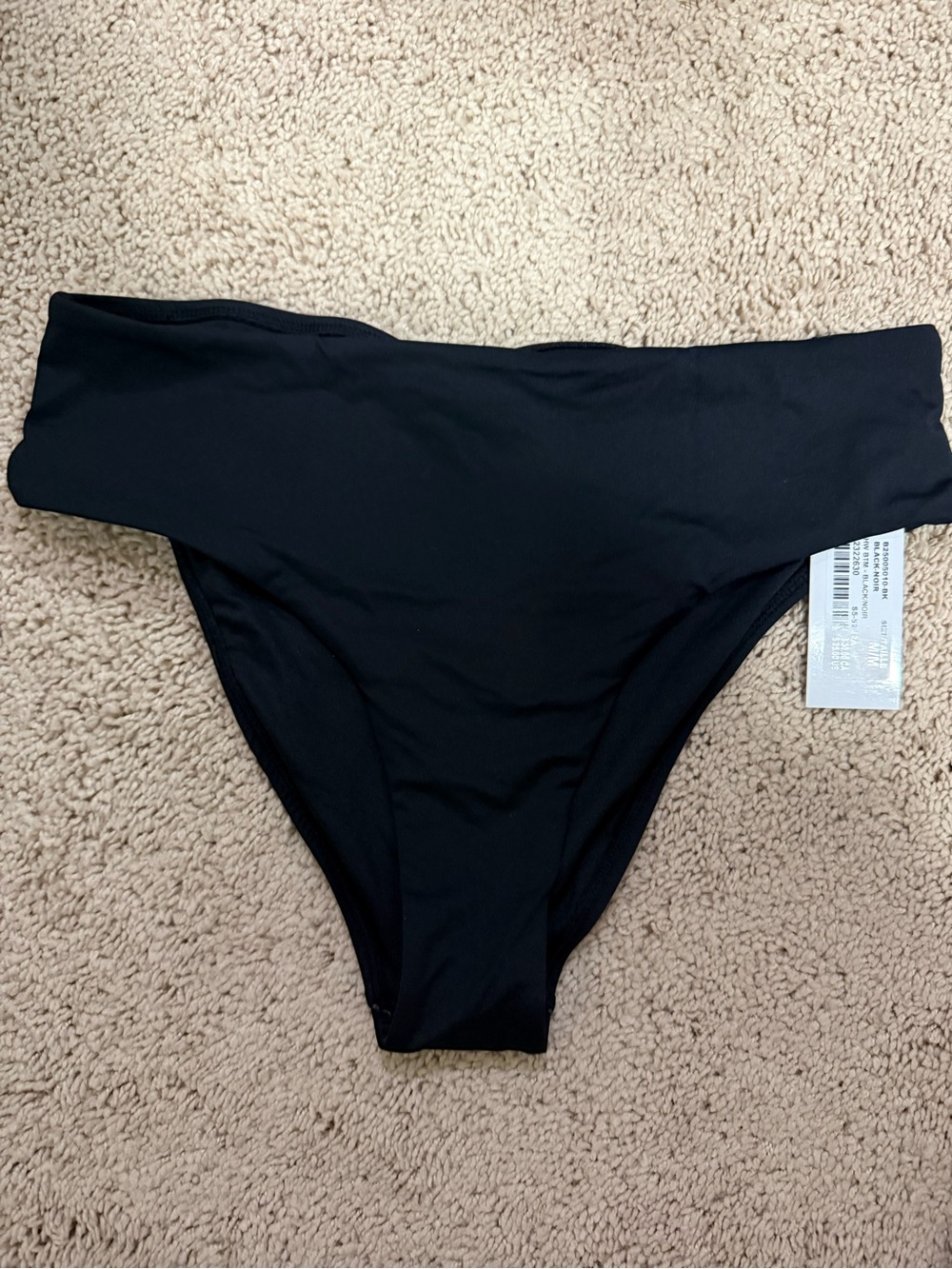 Women’s High Waist Black Bikini Bottom